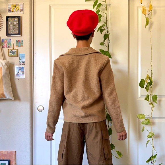 Tan Vintage Wool Jacket - Picture 7 of 8